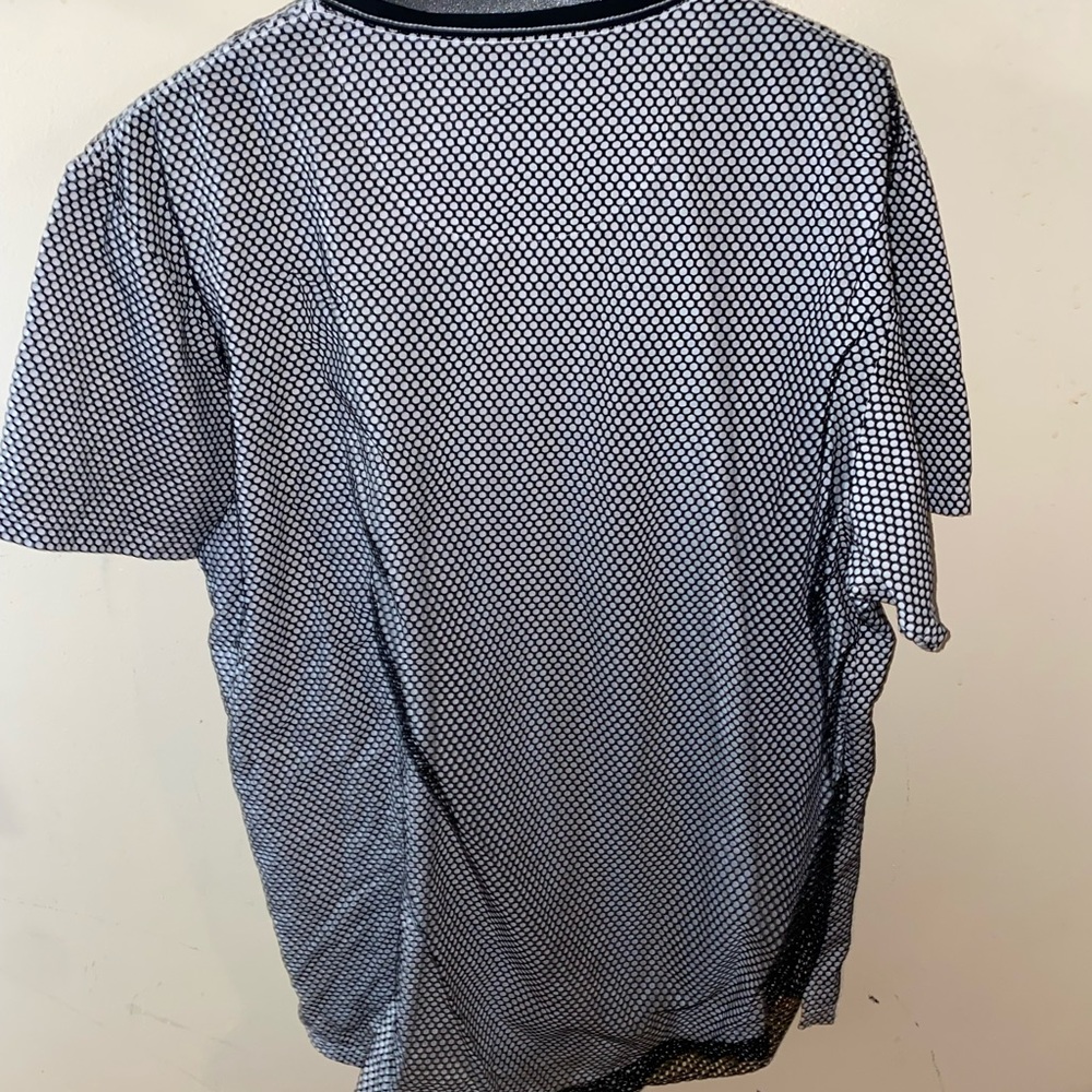 Men’s White Shirt with Mesh on top 2xl